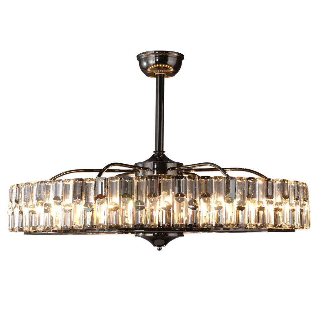 Modern Fan Light Crystal Chandelier