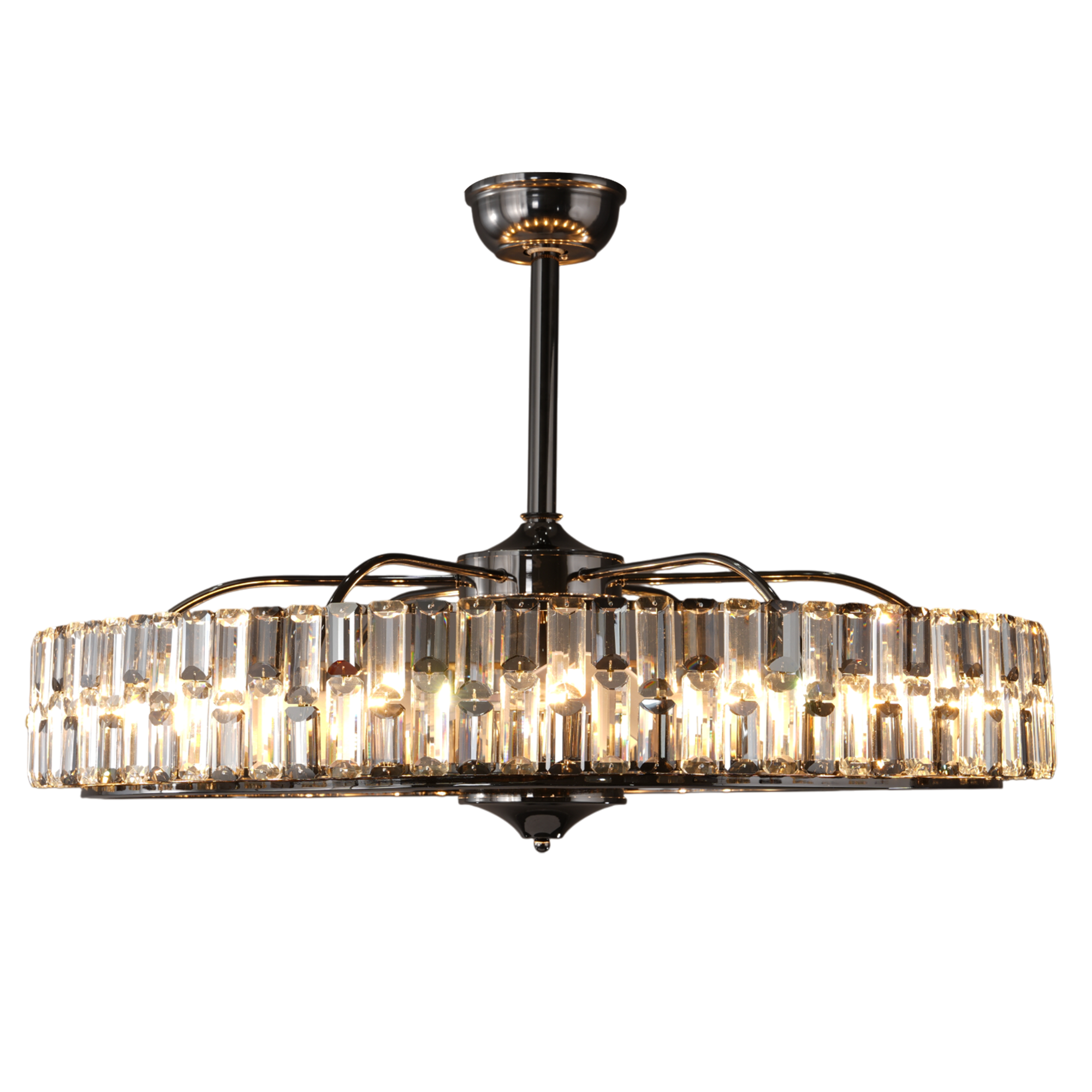 Modern Fan Light Crystal Chandelier