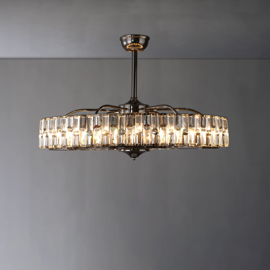 Modern Fan Light Crystal Chandelier