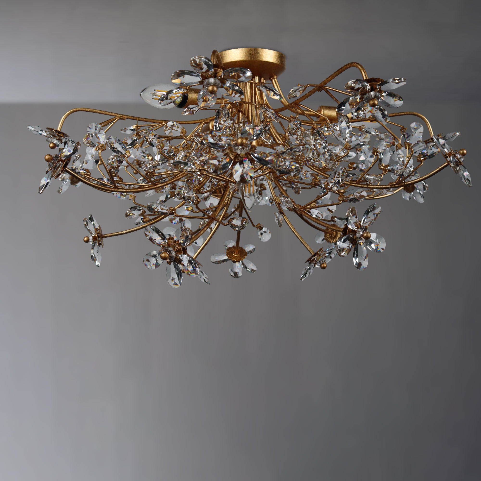 Fidoer Crystal Fush Mount