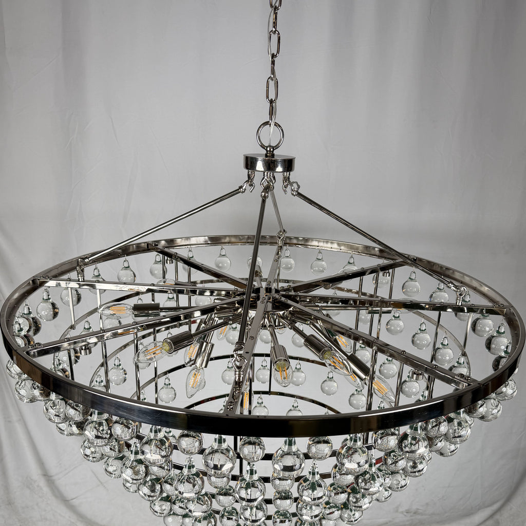Solaris 5 tier crystal round chandelier