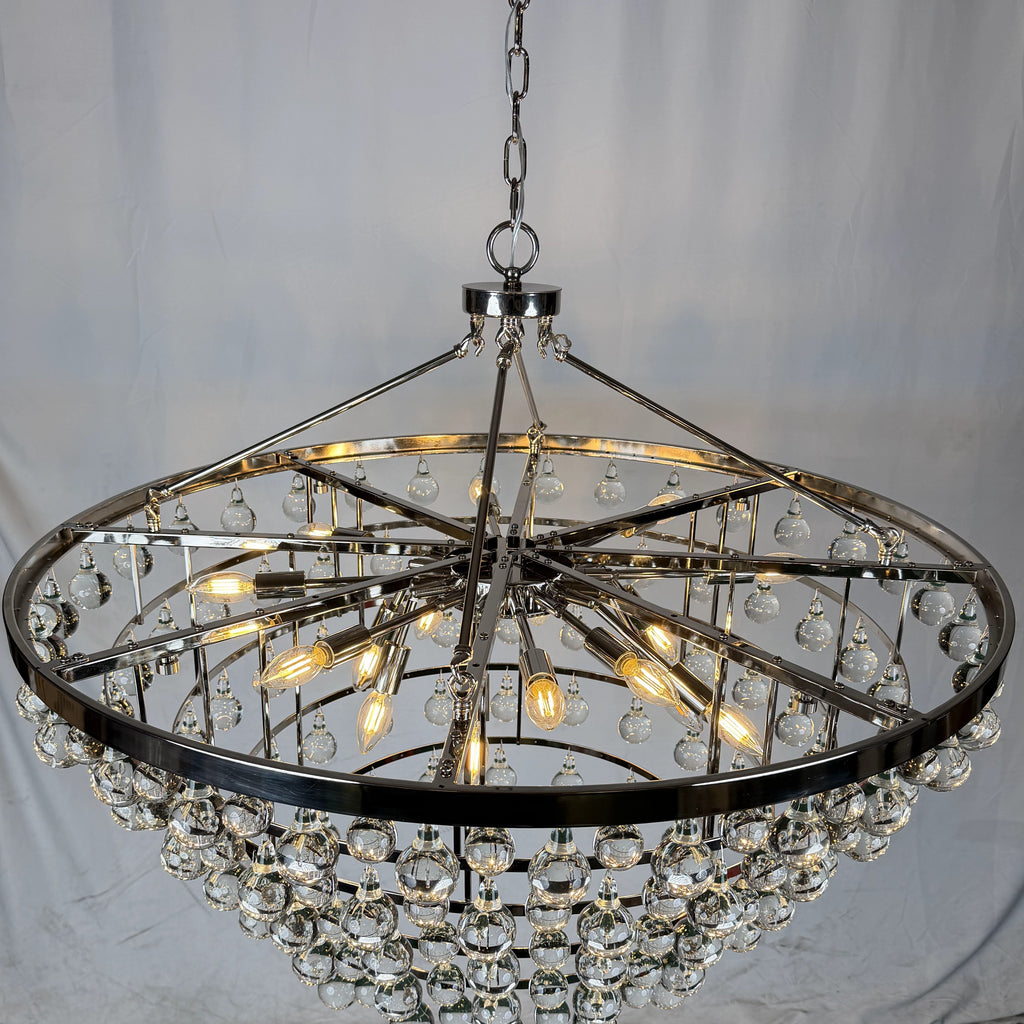 Solaris 5 tier crystal round chandelier