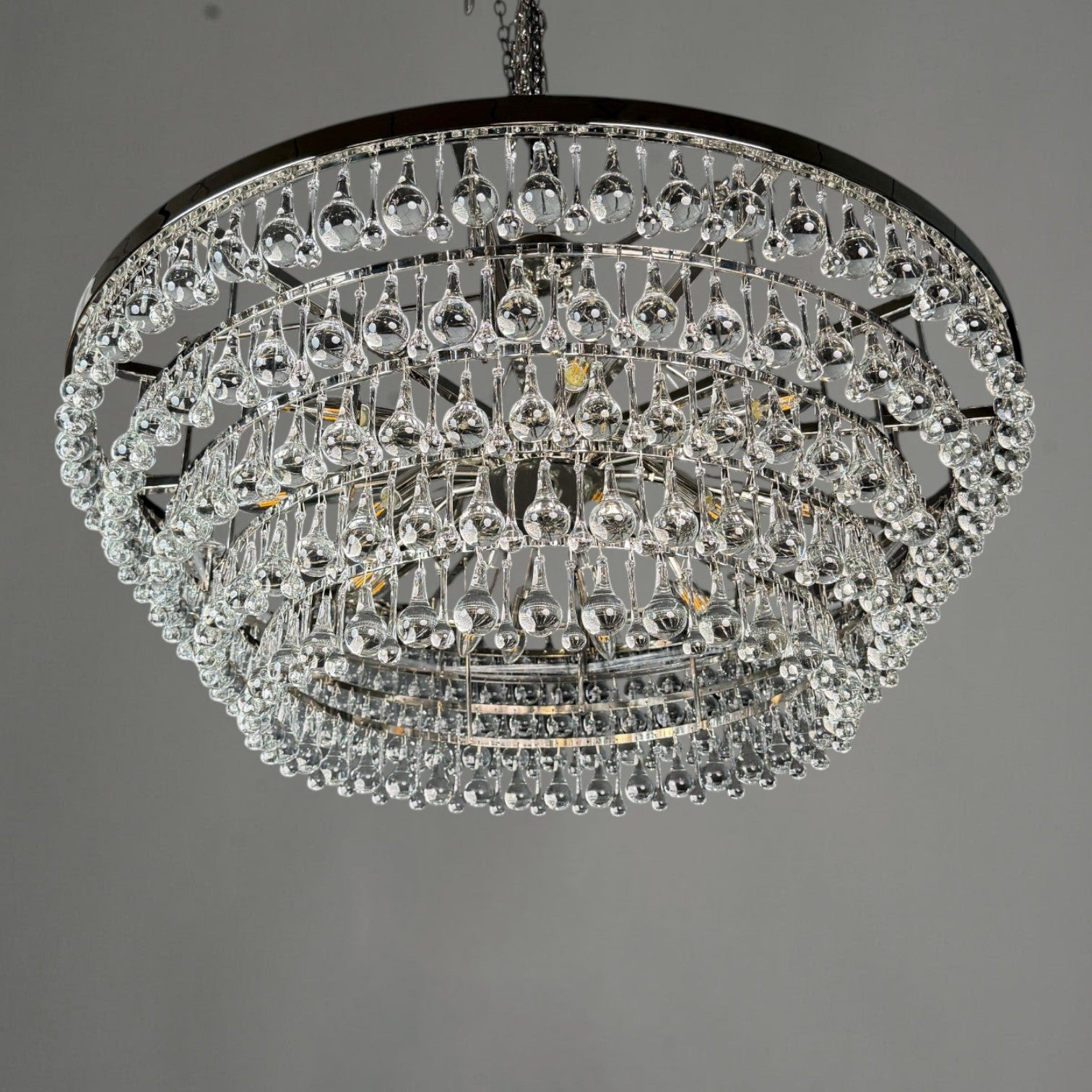 Artisticer Pear Round Chandelier 40"
