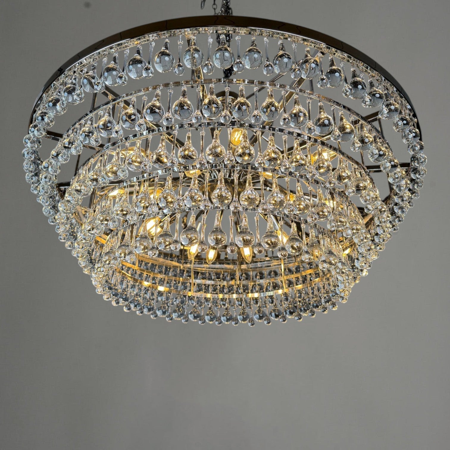 Artisticer Pear Round Chandelier 40"