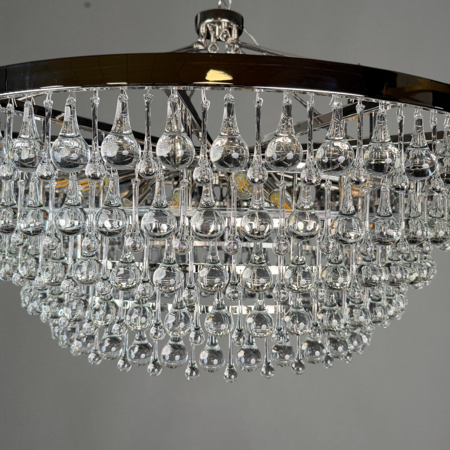 Artisticer Pear Round Chandelier 40"