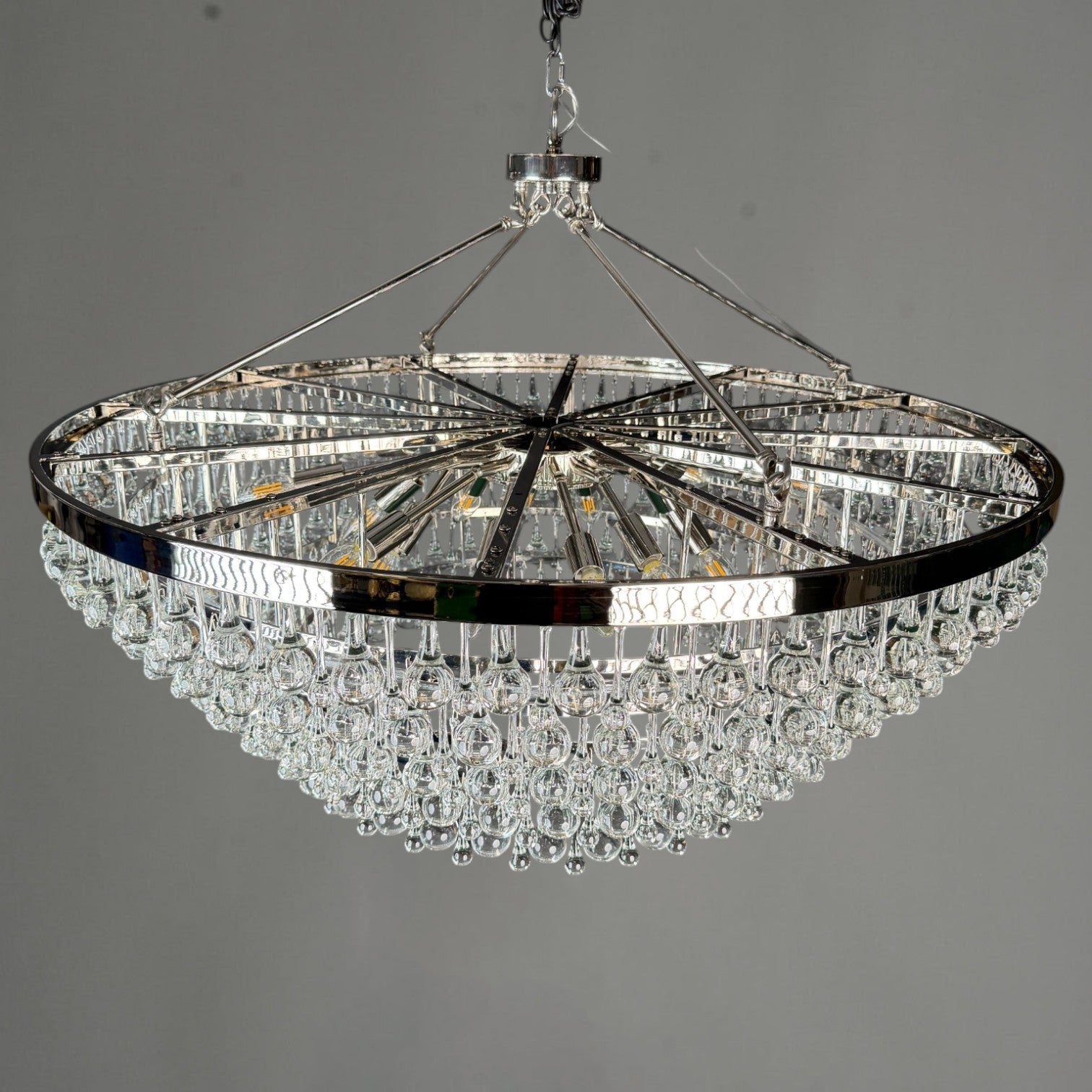 Artisticer Pear Round Chandelier 40"