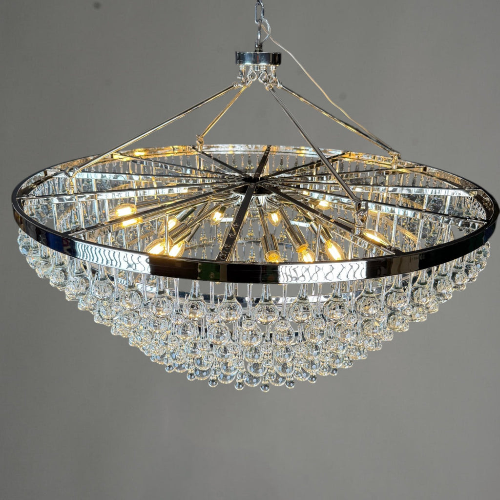 Artisticer Pear Round Chandelier 40"