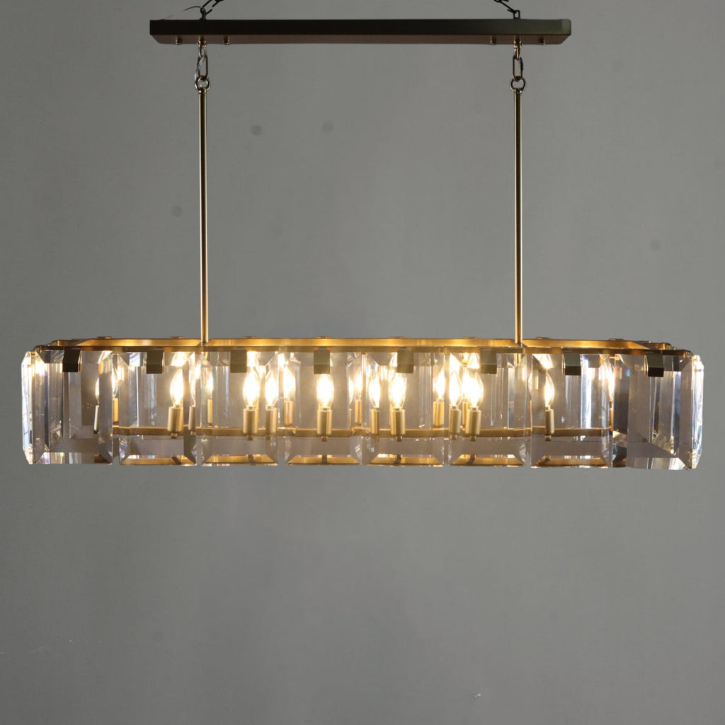 Amare Rectangular Crystal Chandelier