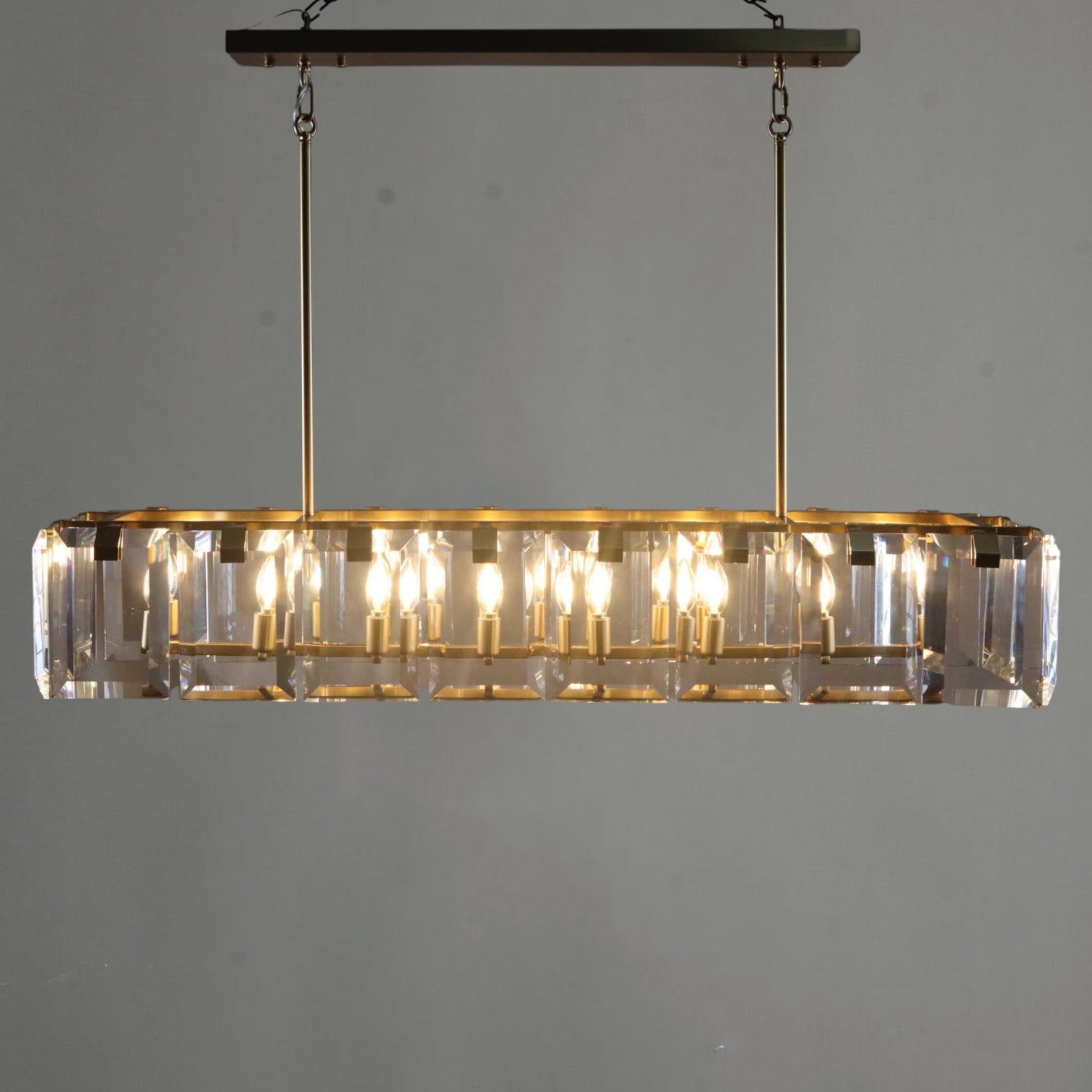 Amare Rectangular Crystal Chandelier