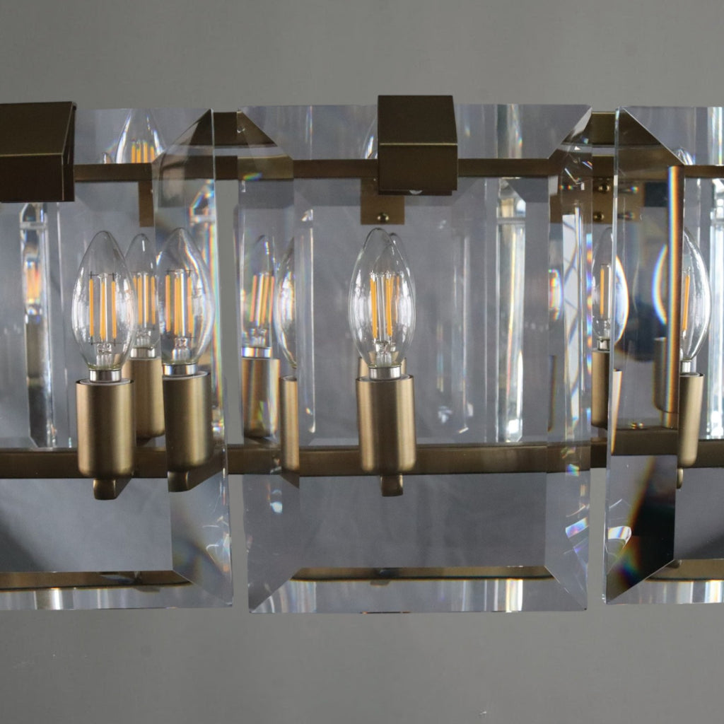 Amare Rectangular Crystal Chandelier