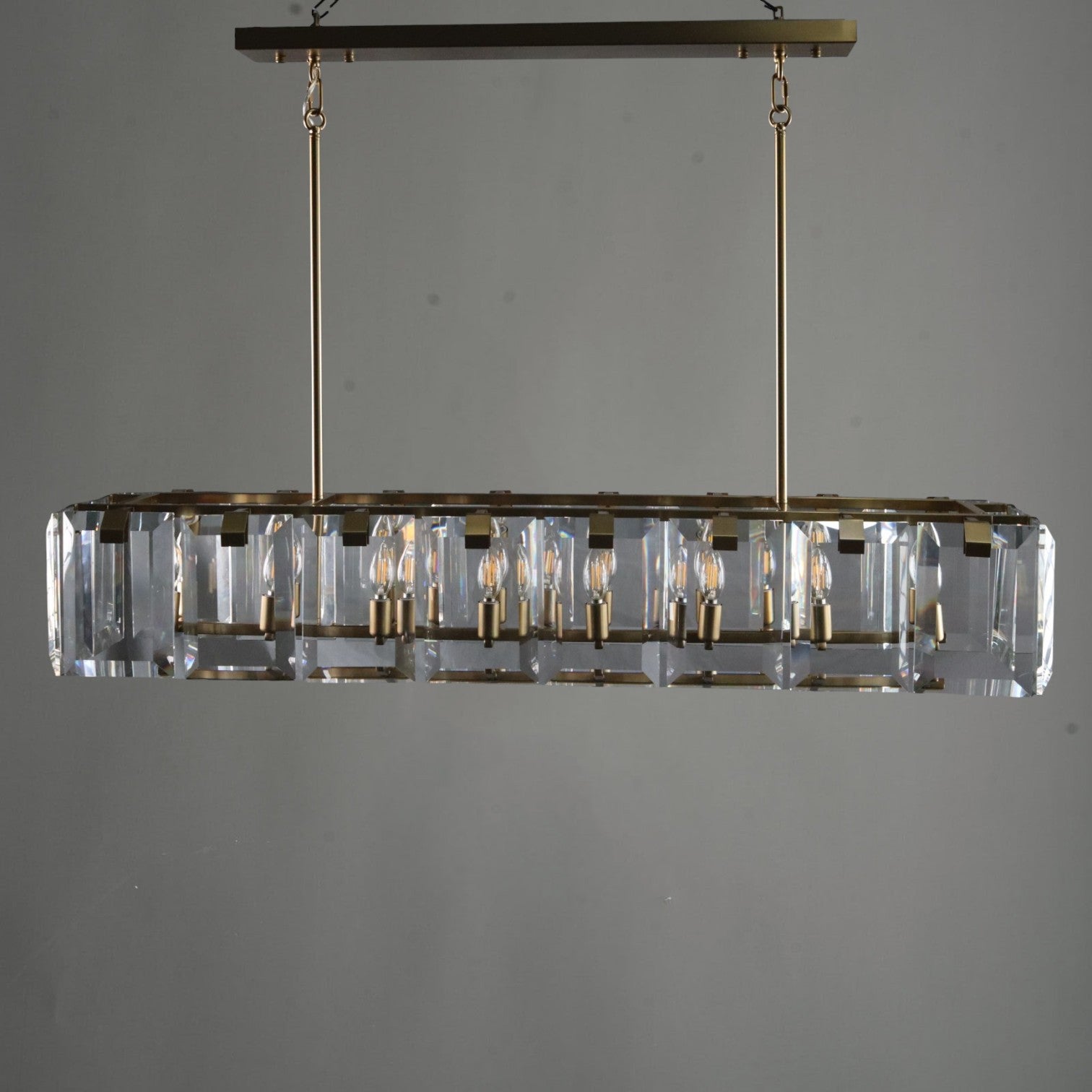 Amare Rectangular Crystal Chandelier