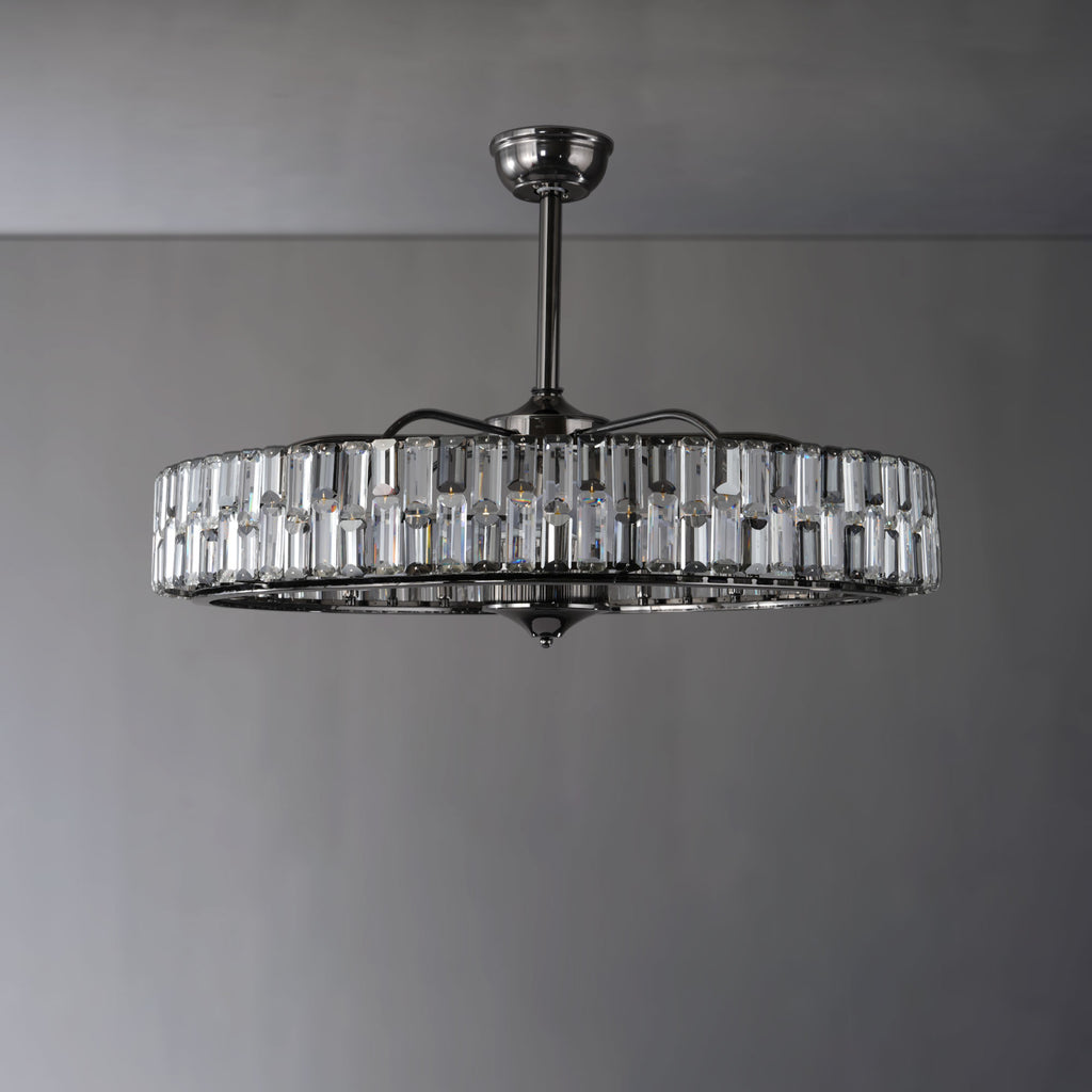 Modern Fan Light Crystal Chandelier