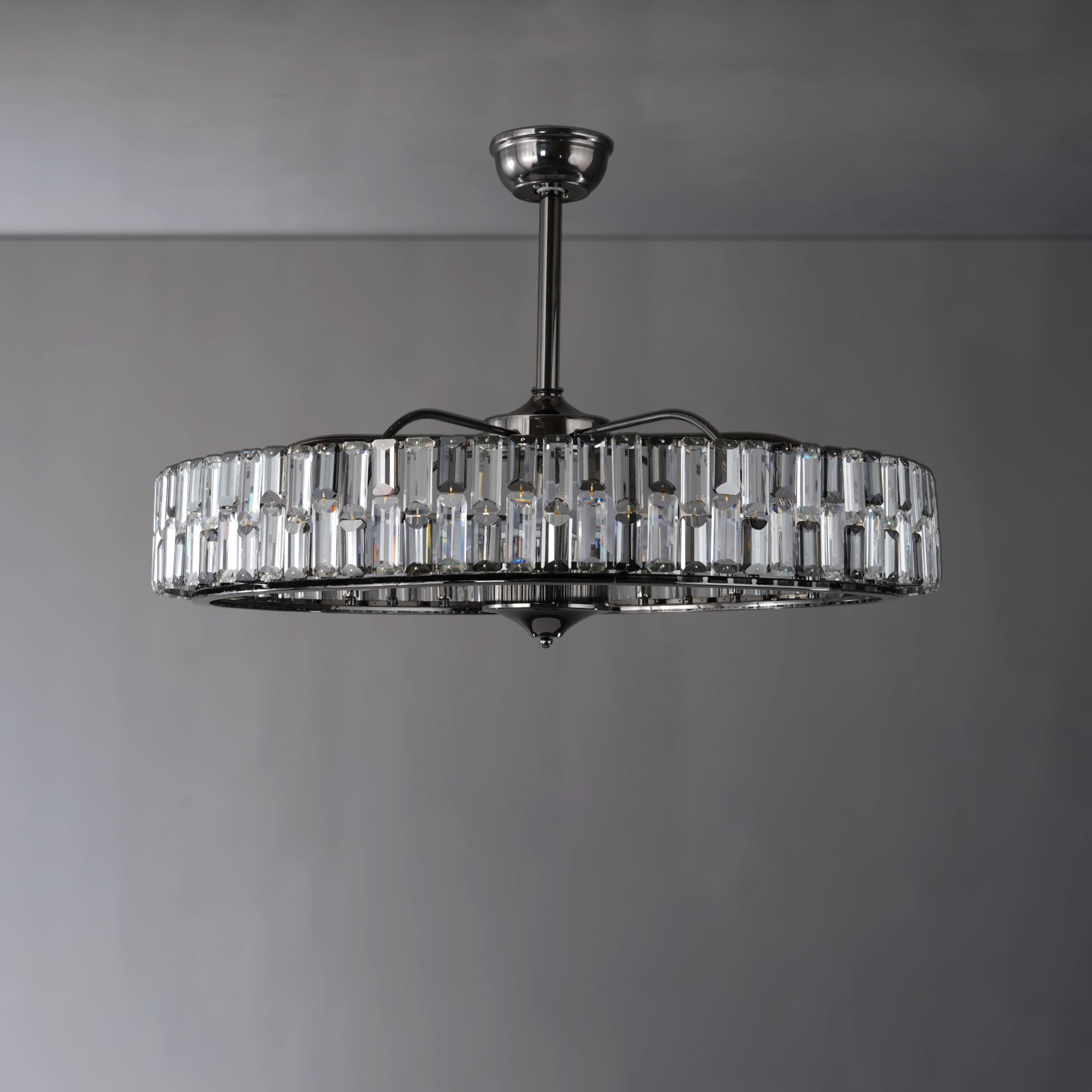 Modern Fan Light Crystal Chandelier