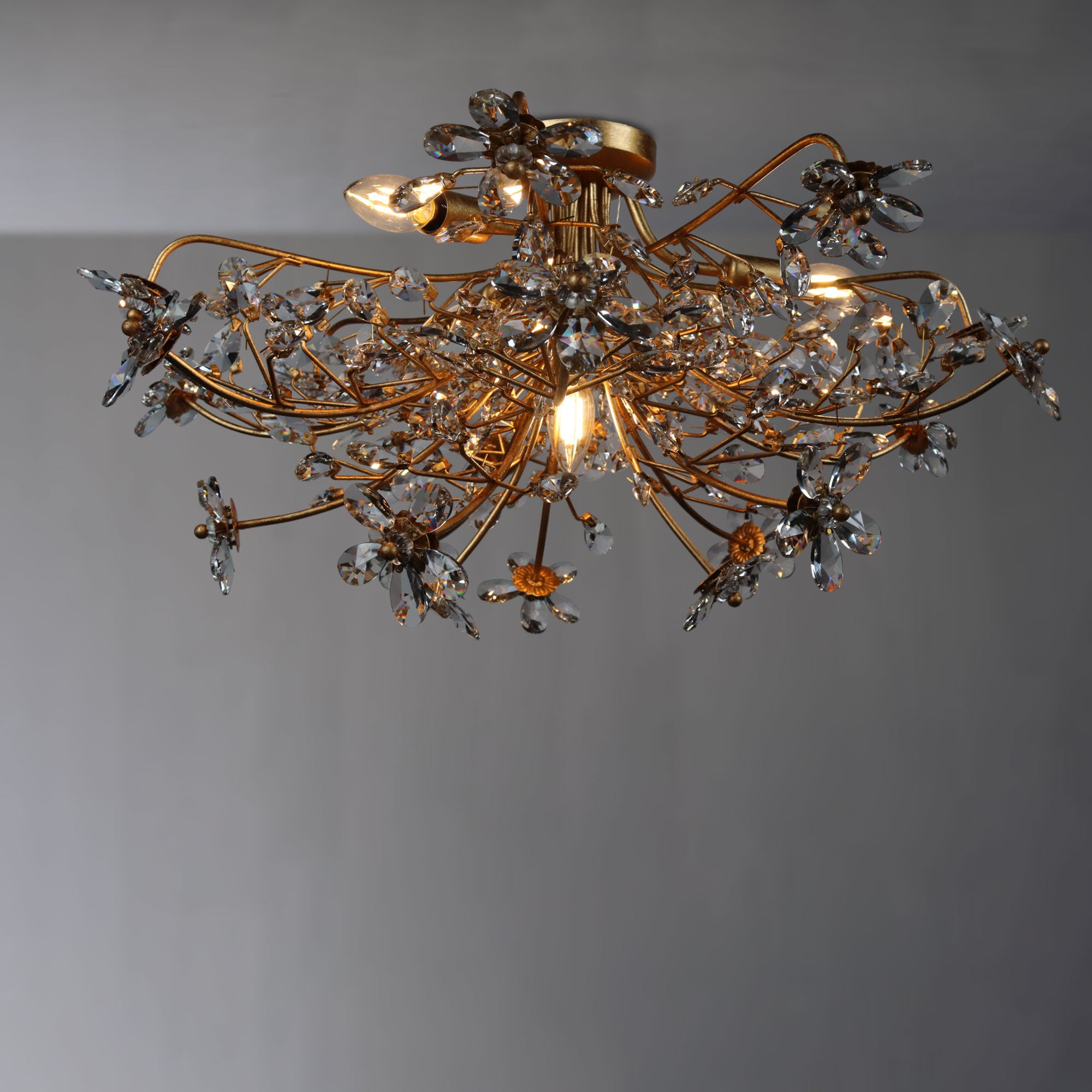 Fidoer Crystal Fush Mount