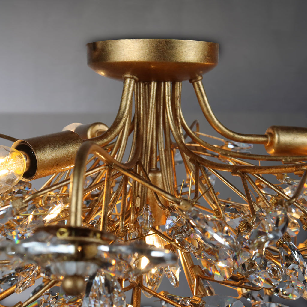 Fidoer Crystal Fush Mount