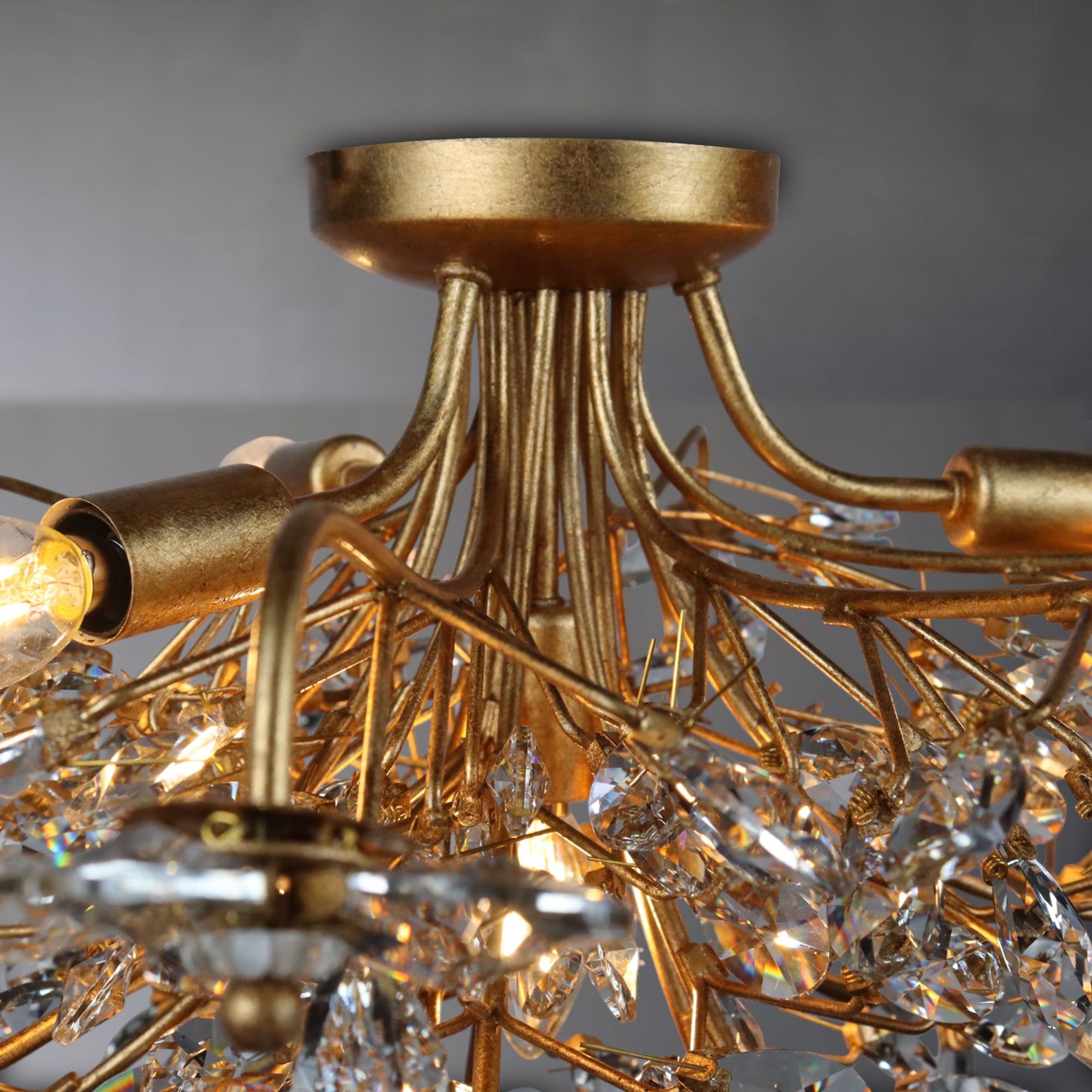 Fidoer Crystal Fush Mount