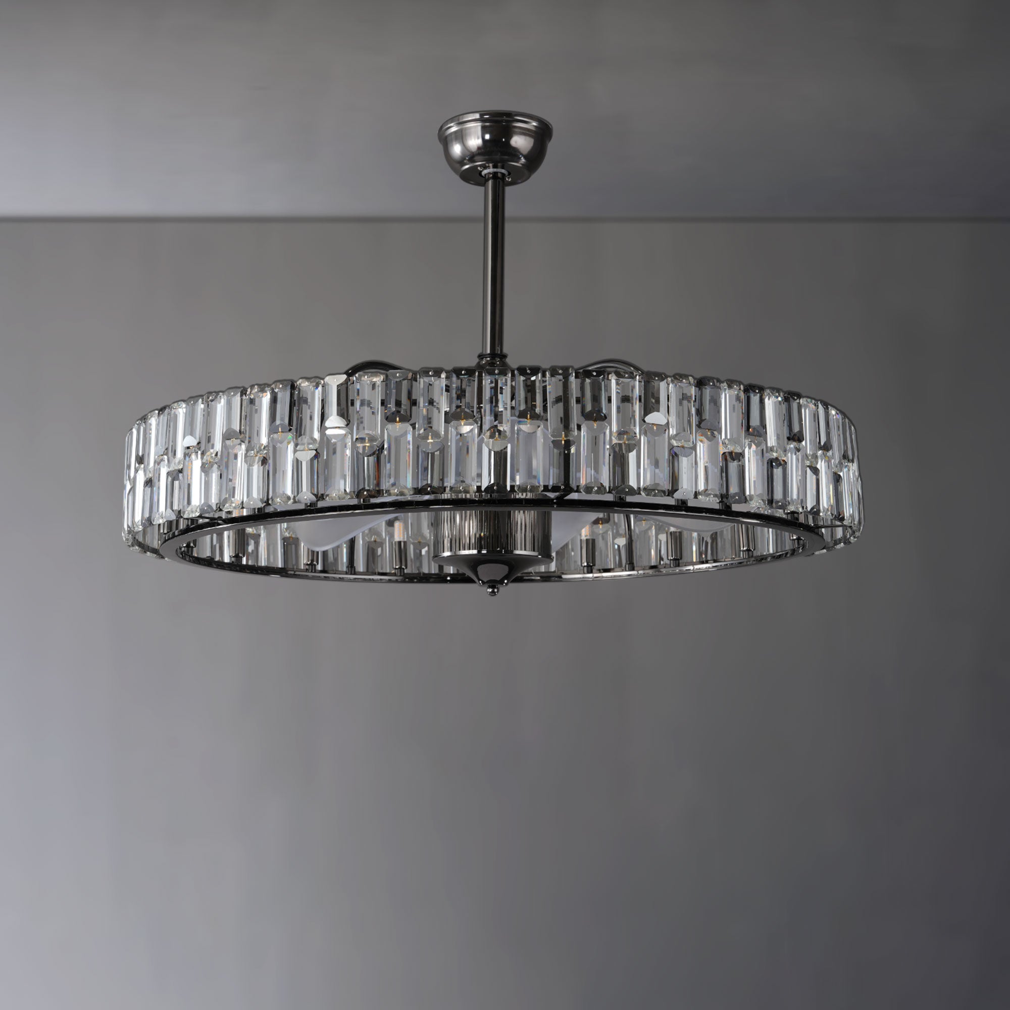 Modern Fan Light Crystal Chandelier