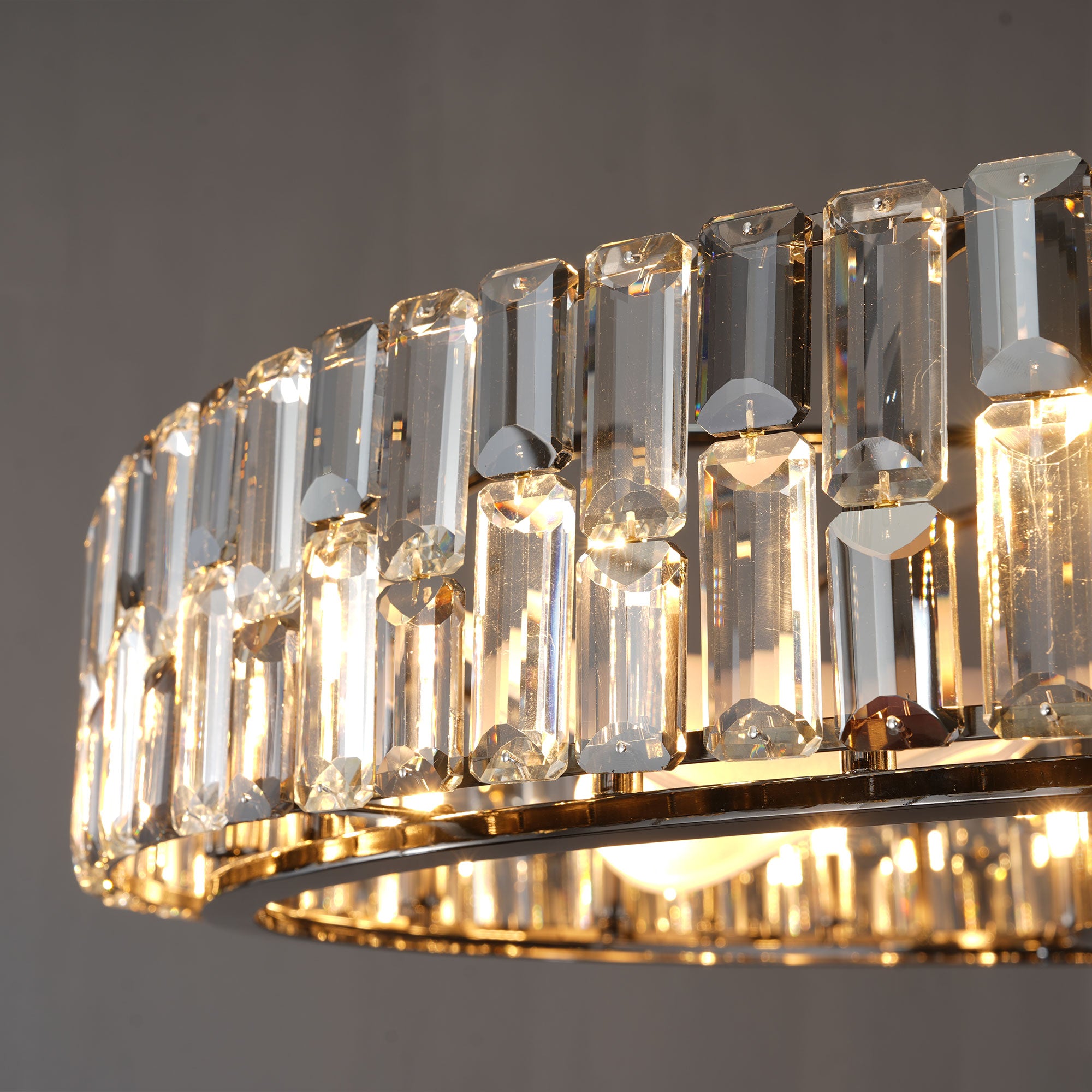Modern Fan Light Crystal Chandelier
