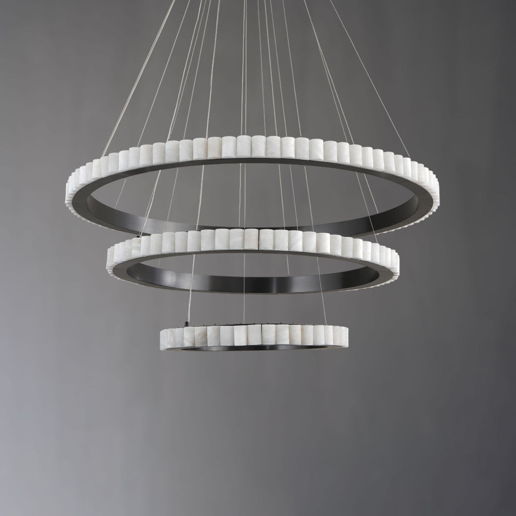 Biorage 3-Tired Alabaster Chandelier
