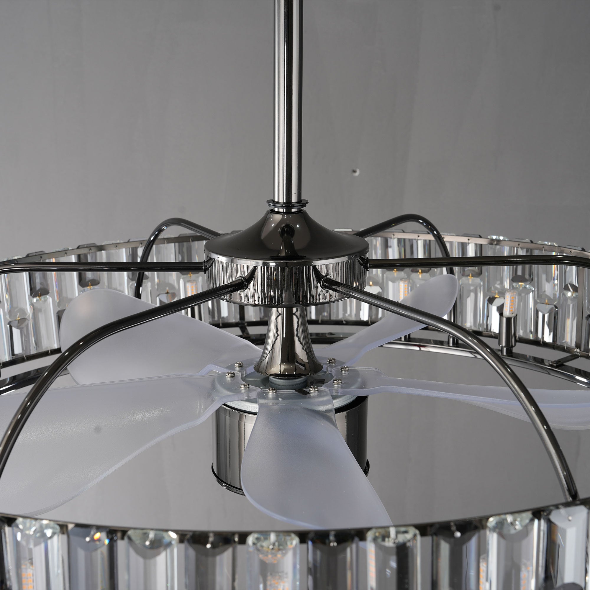 Modern Fan Light Crystal Chandelier