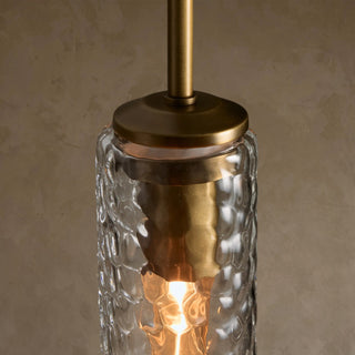 Colleena Hammered Glass Pendant