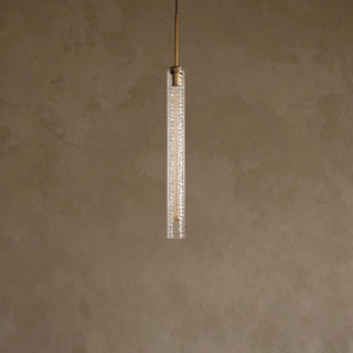 Colleena Hammered Glass Pendant