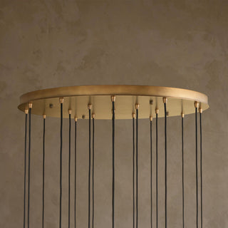 Colleena Fluted Glass Round Chandelier