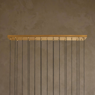 Colleena Linear Hammered Glass Chandelier