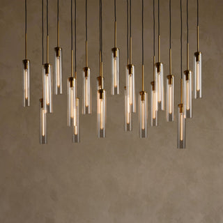 Colleena Linear Fluted Glass Chandelier