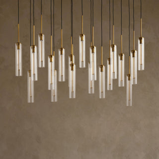 Colleena Linear Fluted Glass Chandelier