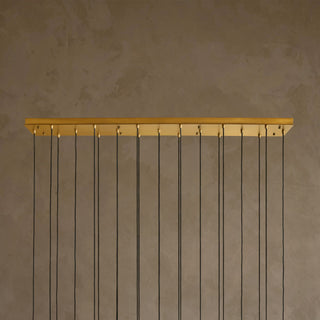Colleena Linear Fluted Glass Chandelier