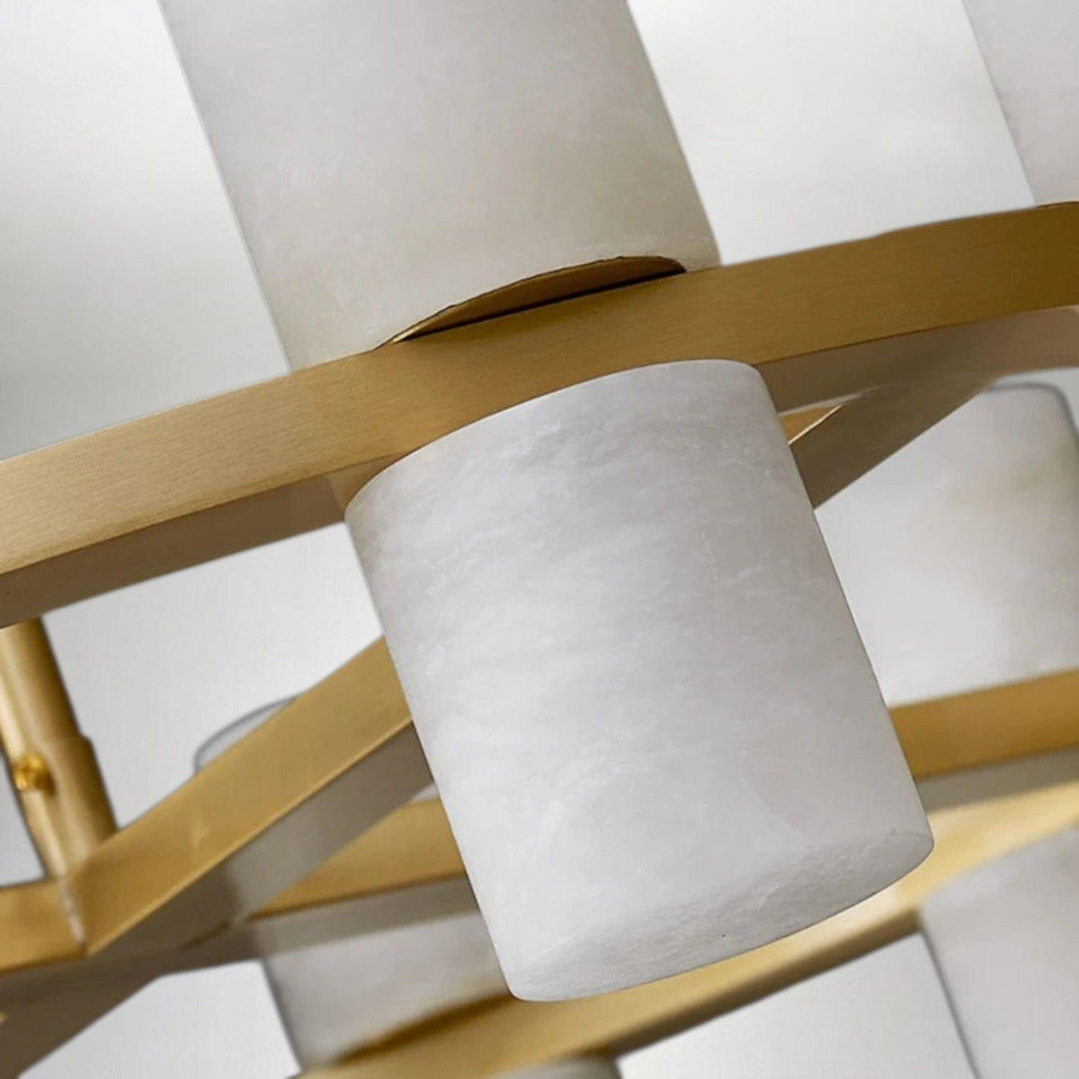 Tabitha Alabaster Round Chandelier