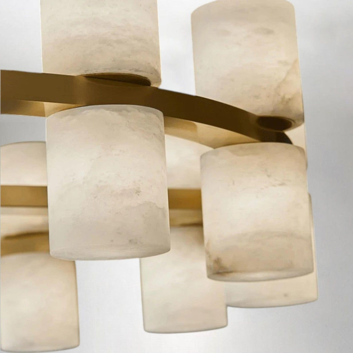 Tabitha Alabaster Round Chandelier