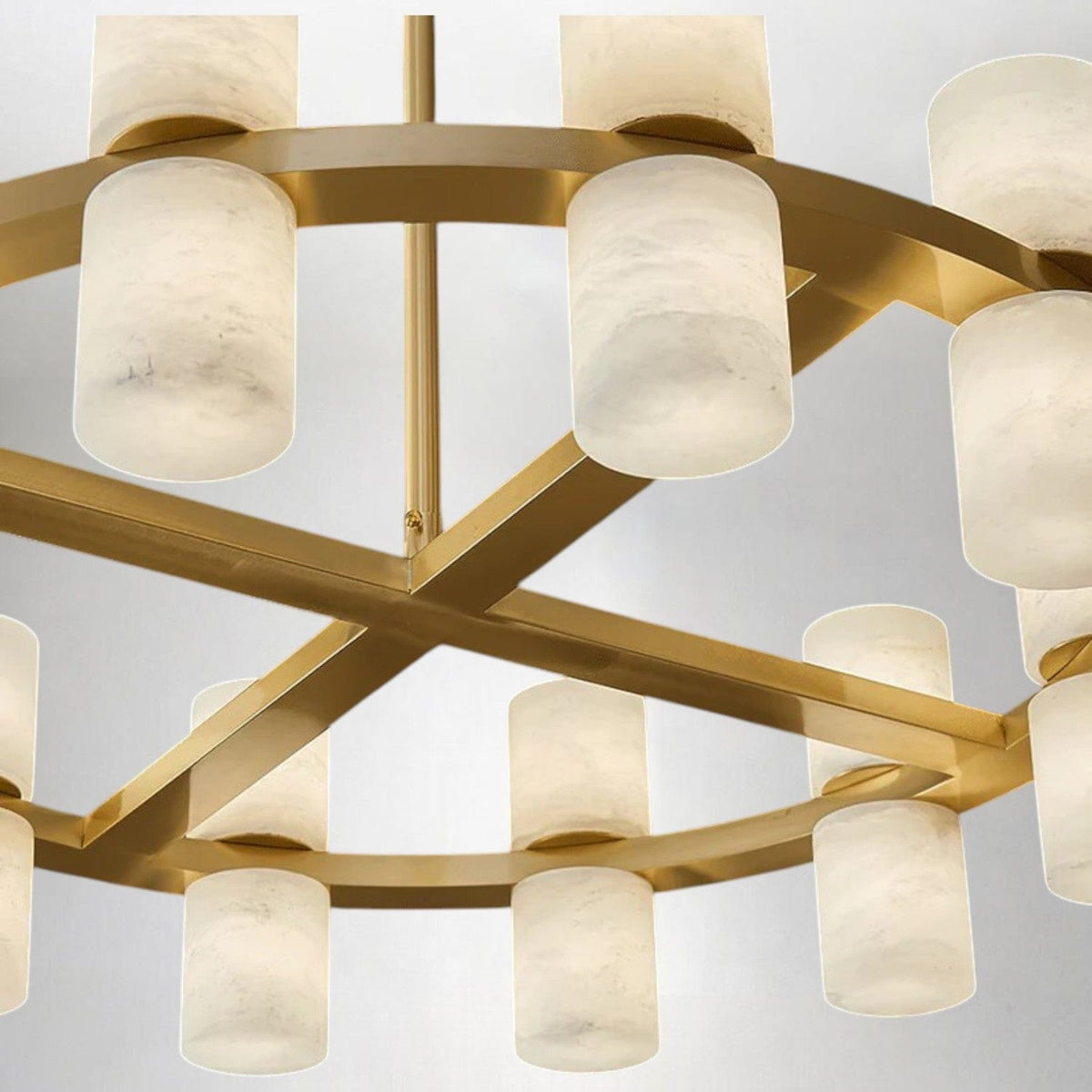 Tabitha Alabaster Round Chandelier