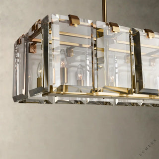 Amaya Rectangular Chandelier 40’’ 53’’ - chandelier