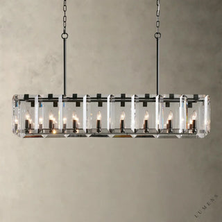Amaya Rectangular Chandelier 40’’ 53’’ - 53’’ / Bronze - chandelier
