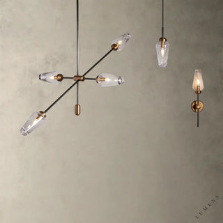 Arrow Bronze Chandelier - chandelier