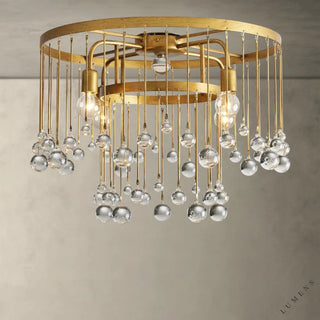 Aubrey Flush Mount - Brass - Flush Mount