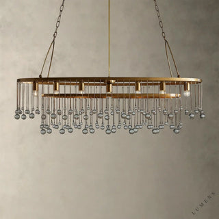 Aubrey Oval Chandelier 52.5’’ - Brass - chandelier