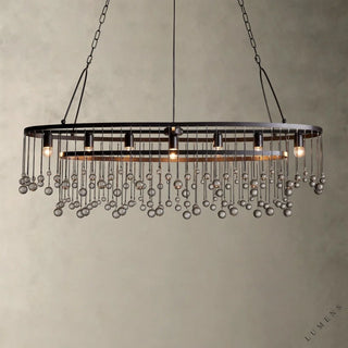 Aubrey Oval Chandelier 52.5’’ - Bronze - chandelier