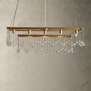 Aubrey Rectangular Chandelier 47’’ 60’’ - 47’’ / Brass - chandelier