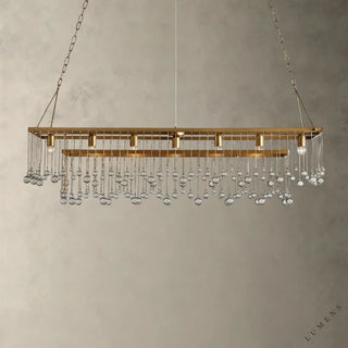 Aubrey Rectangular Chandelier 47’’ 60’’ - 60’’ / Brass - chandelier