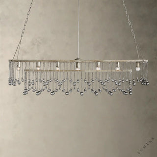Aubrey Rectangular Chandelier 47’’ 60’’ - 60’’ / Silver - chandelier