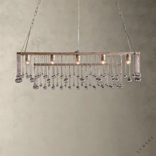 Aubrey Rectangular Chandelier 47’’ 60’’ - 47’’ / Silver - chandelier