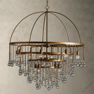 Aubrey Round Chandelier 2-TIER 4-TIER - 4-TIER / Brass - chandelier