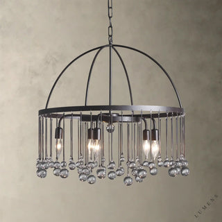 Aubrey Round Chandelier 2-TIER 4-TIER - 2-TIER / Bronze - chandelier