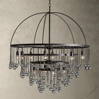 Aubrey Round Chandelier 2-TIER 4-TIER - 4-TIER / Bronze - chandelier