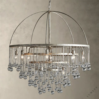 Aubrey Round Chandelier 2-TIER 4-TIER - 4-TIER / Silver - chandelier