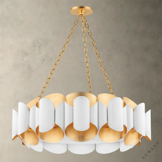Banks Chandelier - White - chandelier