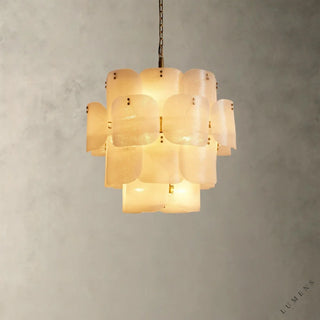 Blaire Round Chandelier - White - Pendant Light